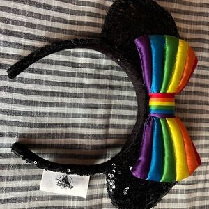 Disney Minnie Ears. Rainbow Pride Minnie Ears. Purchased at Disneyland 2…